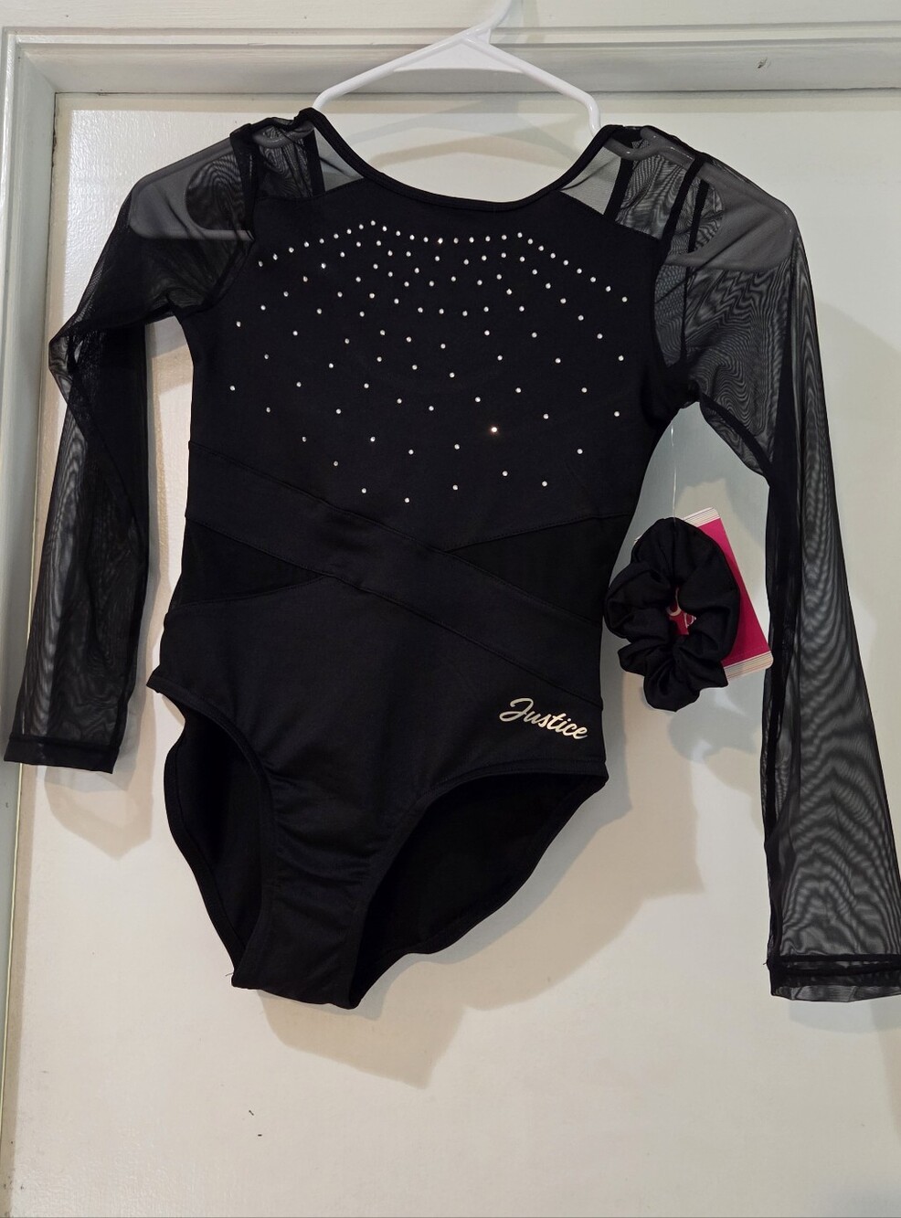Girls Justice Black Leotard, Sz 10
